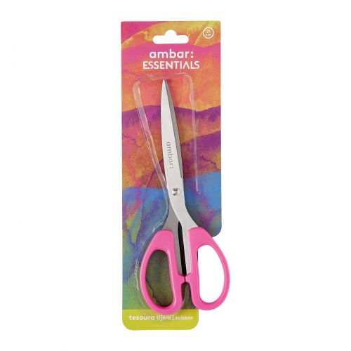 Tesoura 21 cm Ambar Rosa , Ambar , 6160200530016 , 5601199188286